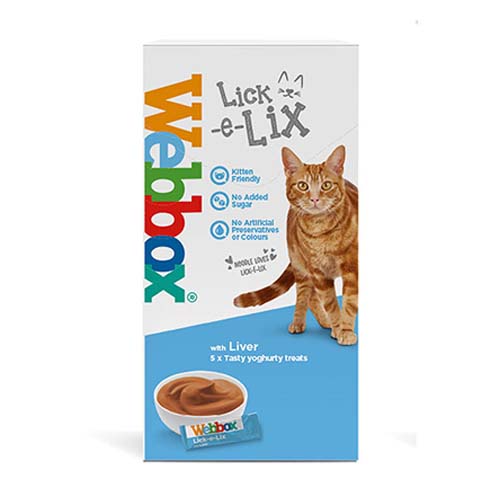 Cat Treats Lick-e-Lix Cream Liver Webbox 75g