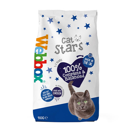 Cat Food Stars Dry Webbox 900g