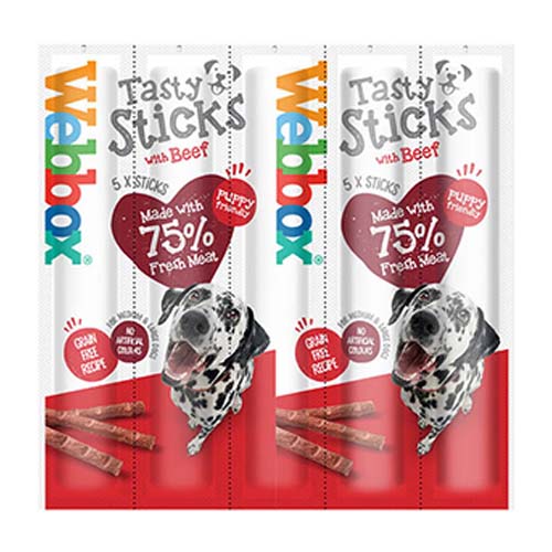 Dogs Treats Delight Sticks Beef Webbox 55g