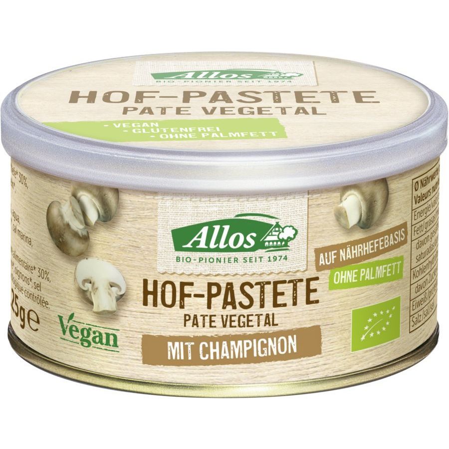 Champignon Pate Vegetal Mushroom ALLOS HOF 125g